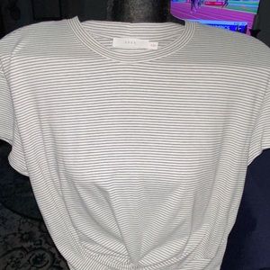 Cute white and black top size m